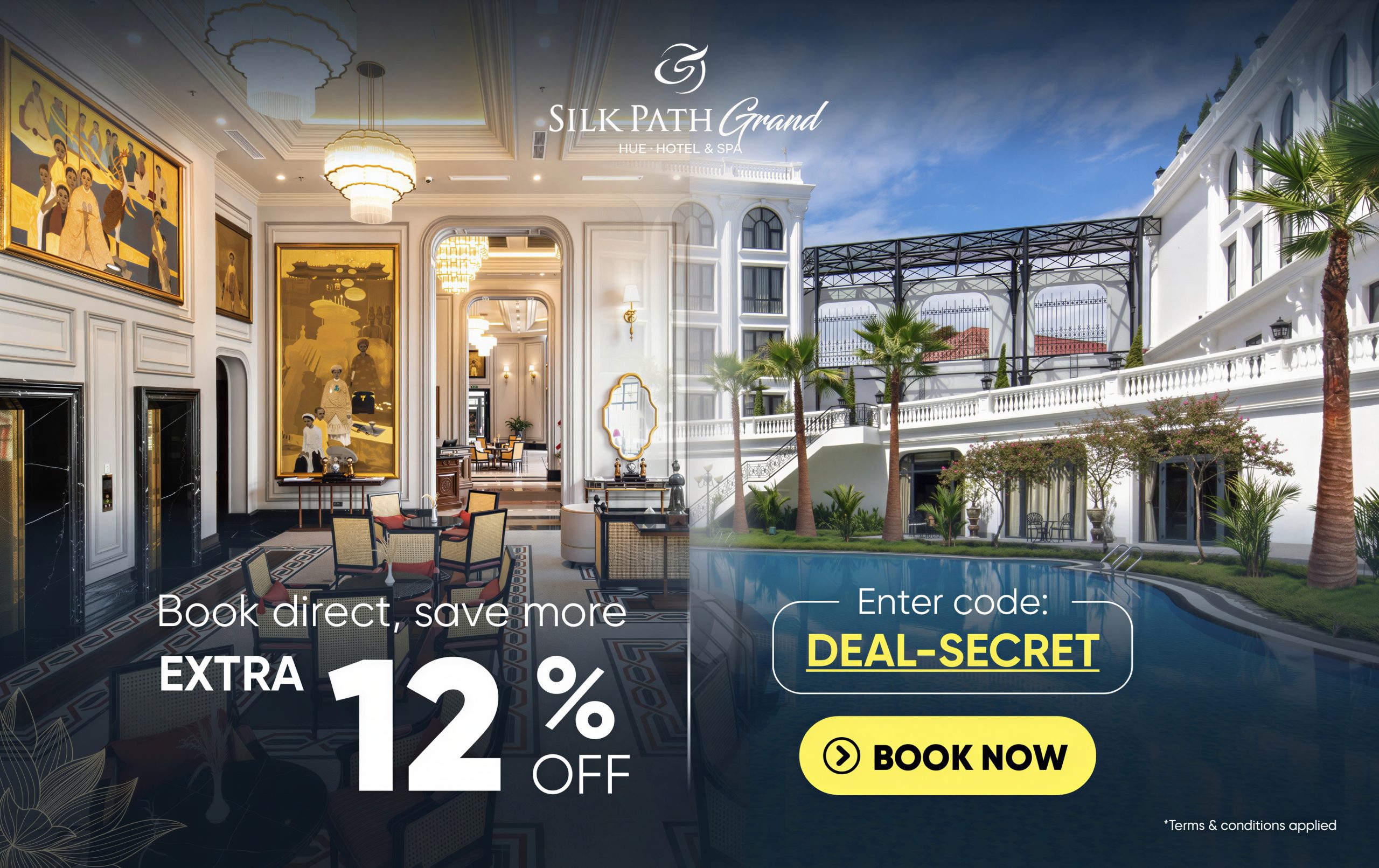 Silk Path Grand Hue Hotel & Spa - Secret Deal - Book direct, save more - Hotel deal in Hue Vietnam