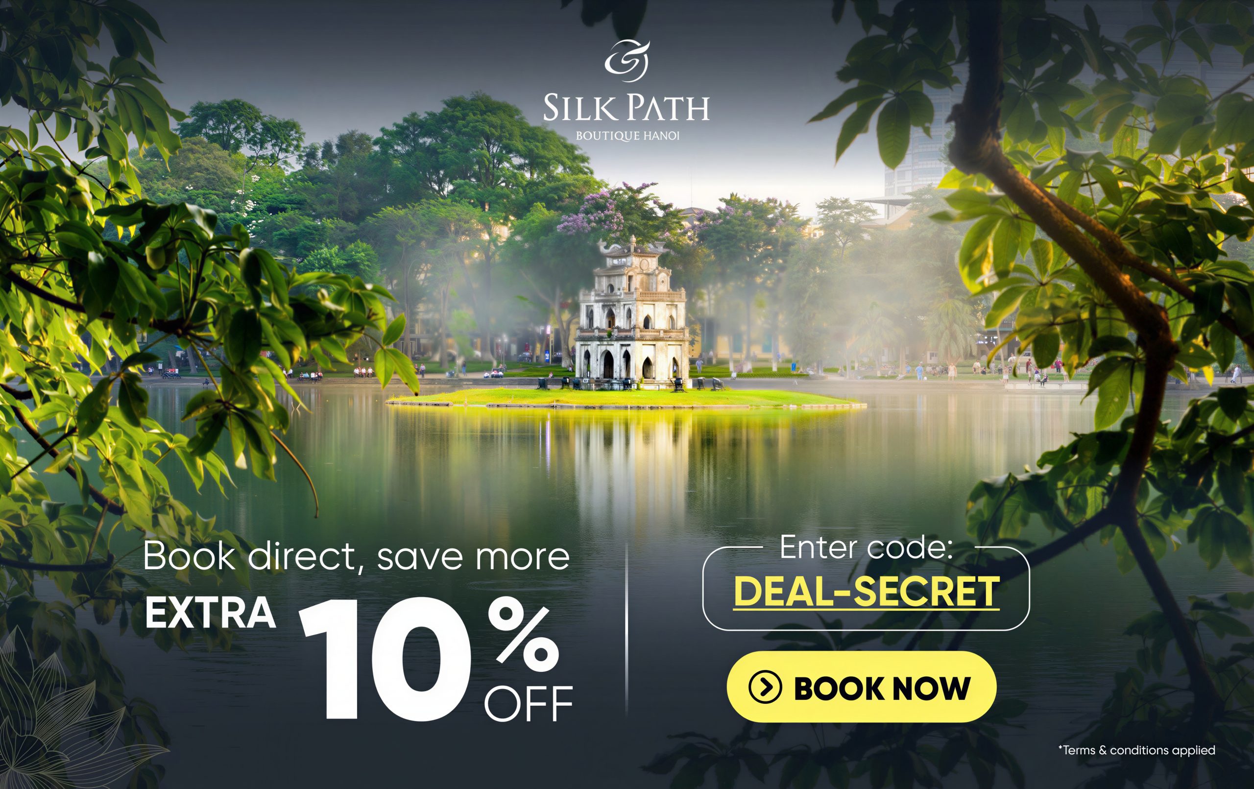 Silk Path Boutique Hanoi - Hotel deal, Hotels in Hanoi, opposite Hoan Kiem Lake - SECRET DEAL | Book direct save more