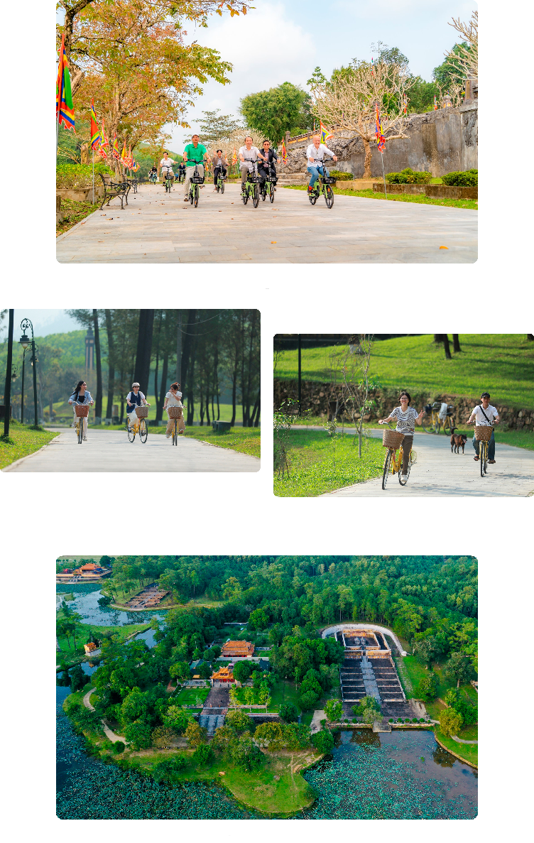 Silk Path Grand Hue - Travel Hue Vietnam - Cycling at Tomb of Gia Long