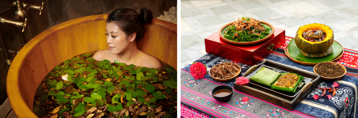Tắm lá thuốc Dao đỏ tại Chi Spa hoặc thưởng thức ẩm thực Tây Bắc tại nhà hàng Samu, Silk Path Grand Sapa Resort & Spa